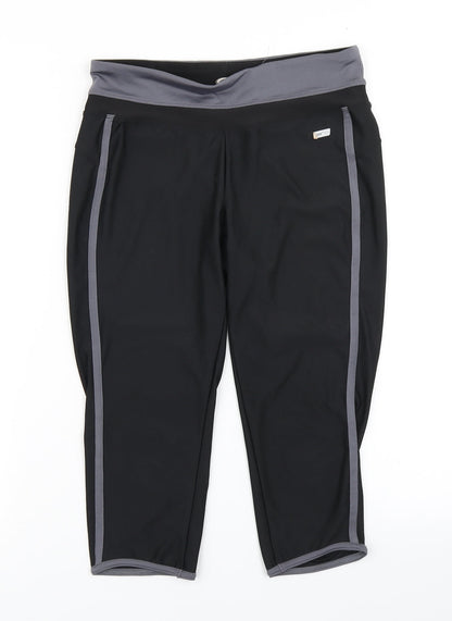 Athletic Works Womens Black   Compression Shorts Size S