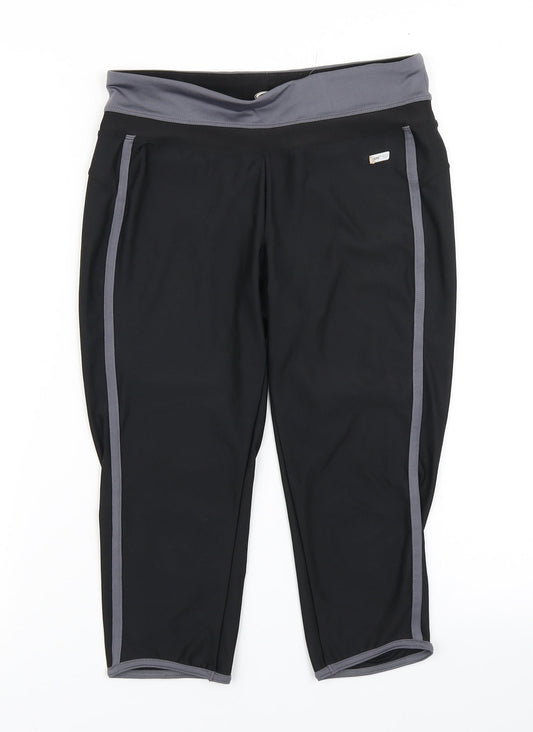 Athletic Works Womens Black   Compression Shorts Size S