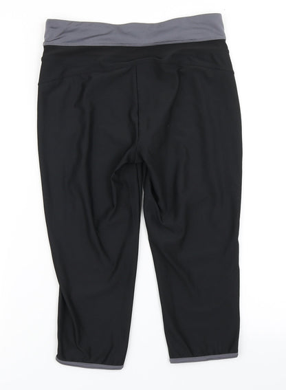 Athletic Works Womens Black   Compression Shorts Size S