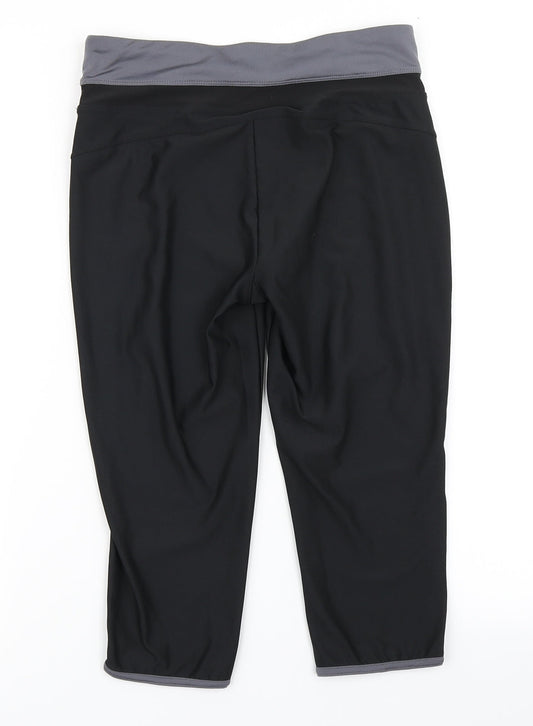 Athletic Works Womens Black   Compression Shorts Size S