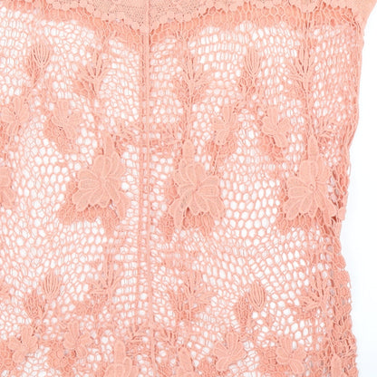 Katies Womens Pink   Tunic T-Shirt Size L  - Netted