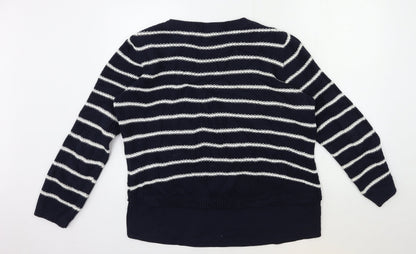 Womens UK Size M Yessica Blue Pullover Jumper