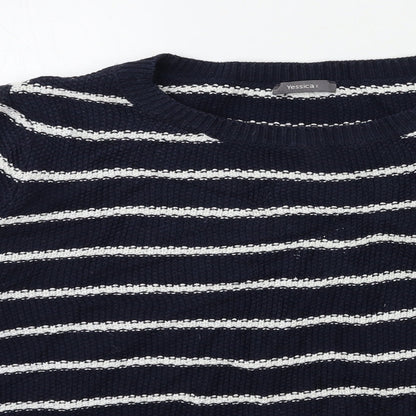Womens UK Size M Yessica Blue Pullover Jumper