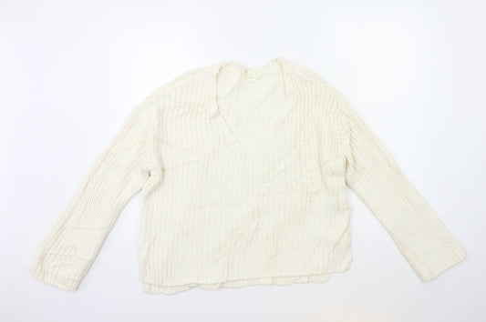 Womens UK Size S H&M Beige Pullover Jumper