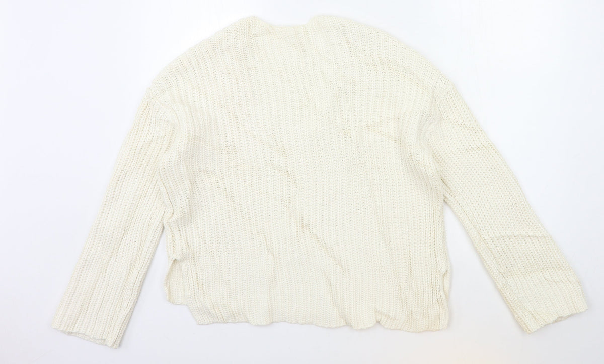 Womens UK Size S H&M Beige Pullover Jumper