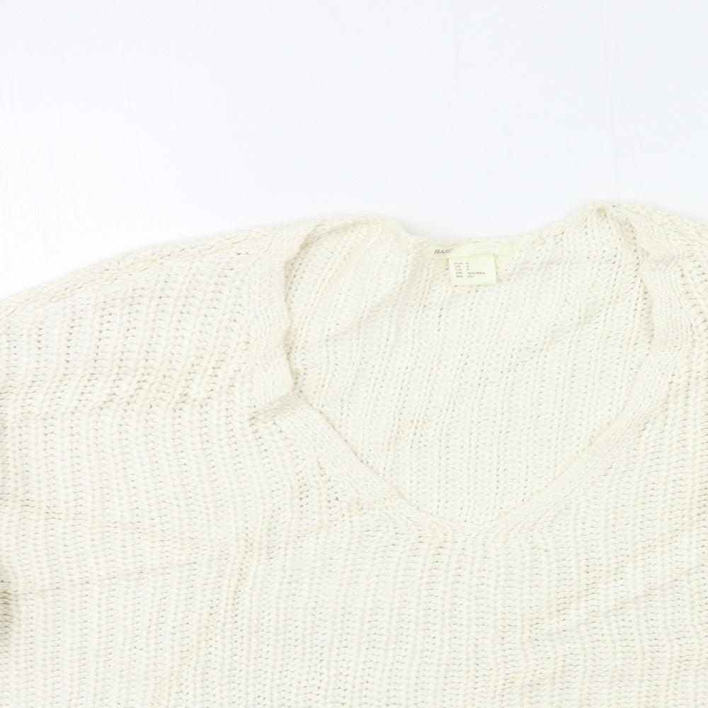 Womens UK Size S H&M Beige Pullover Jumper