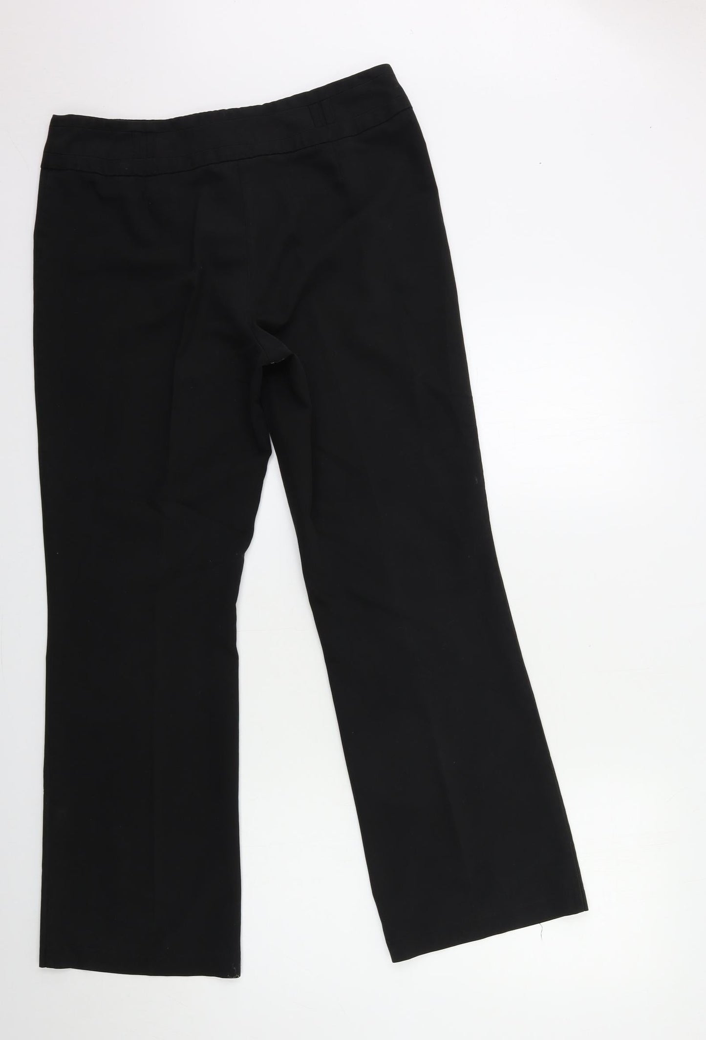 Womens UK Size 12 BHS Regular Fit  Black Trousers