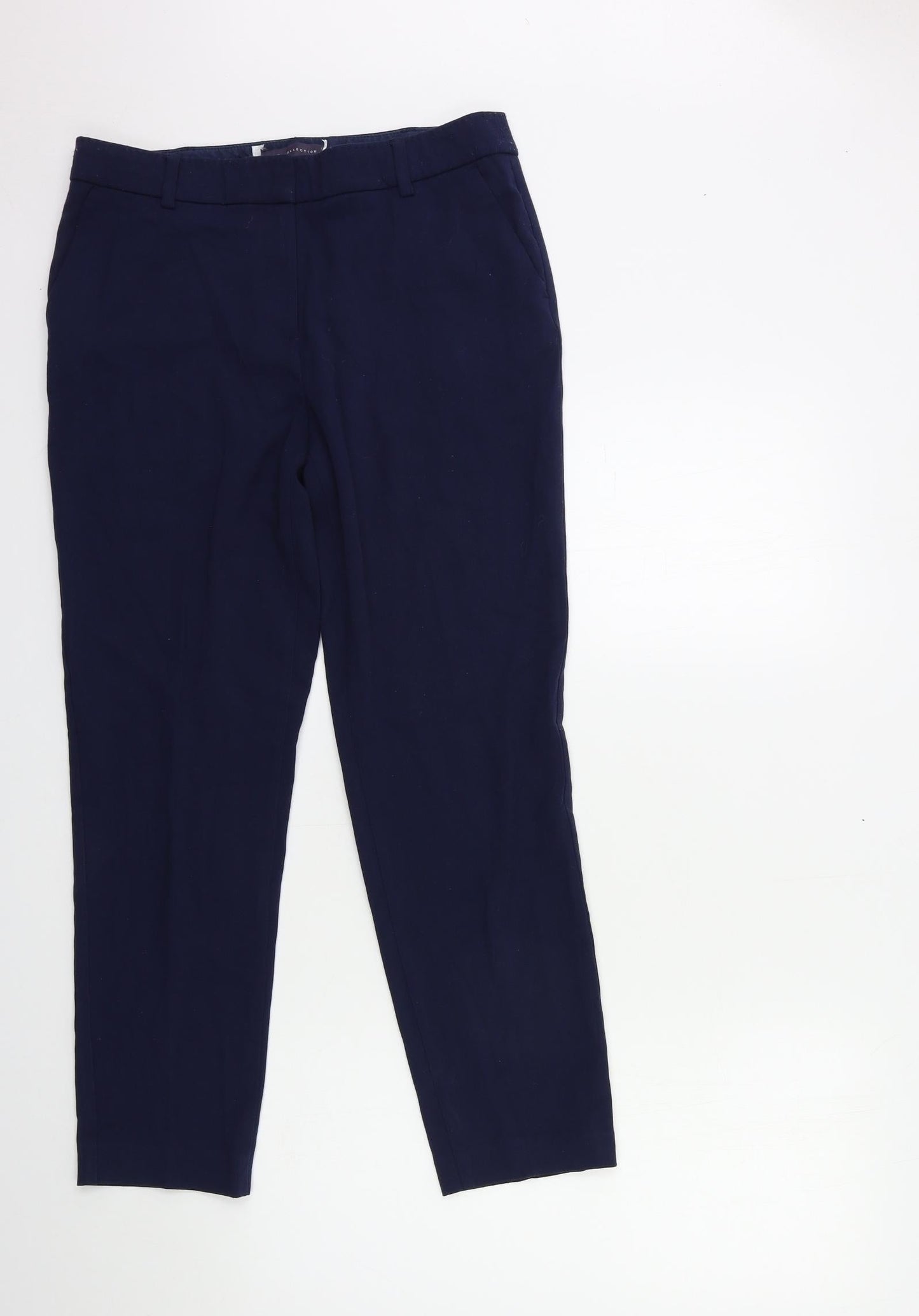 Womens UK Size 10 Marks and Spencer Regular Fit  Blue Trousers