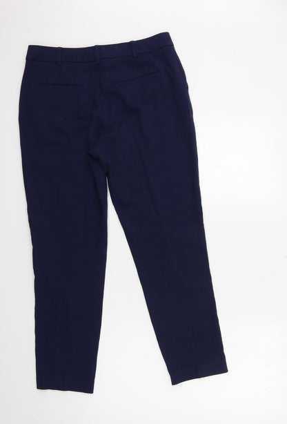 Womens UK Size 10 Marks and Spencer Regular Fit  Blue Trousers