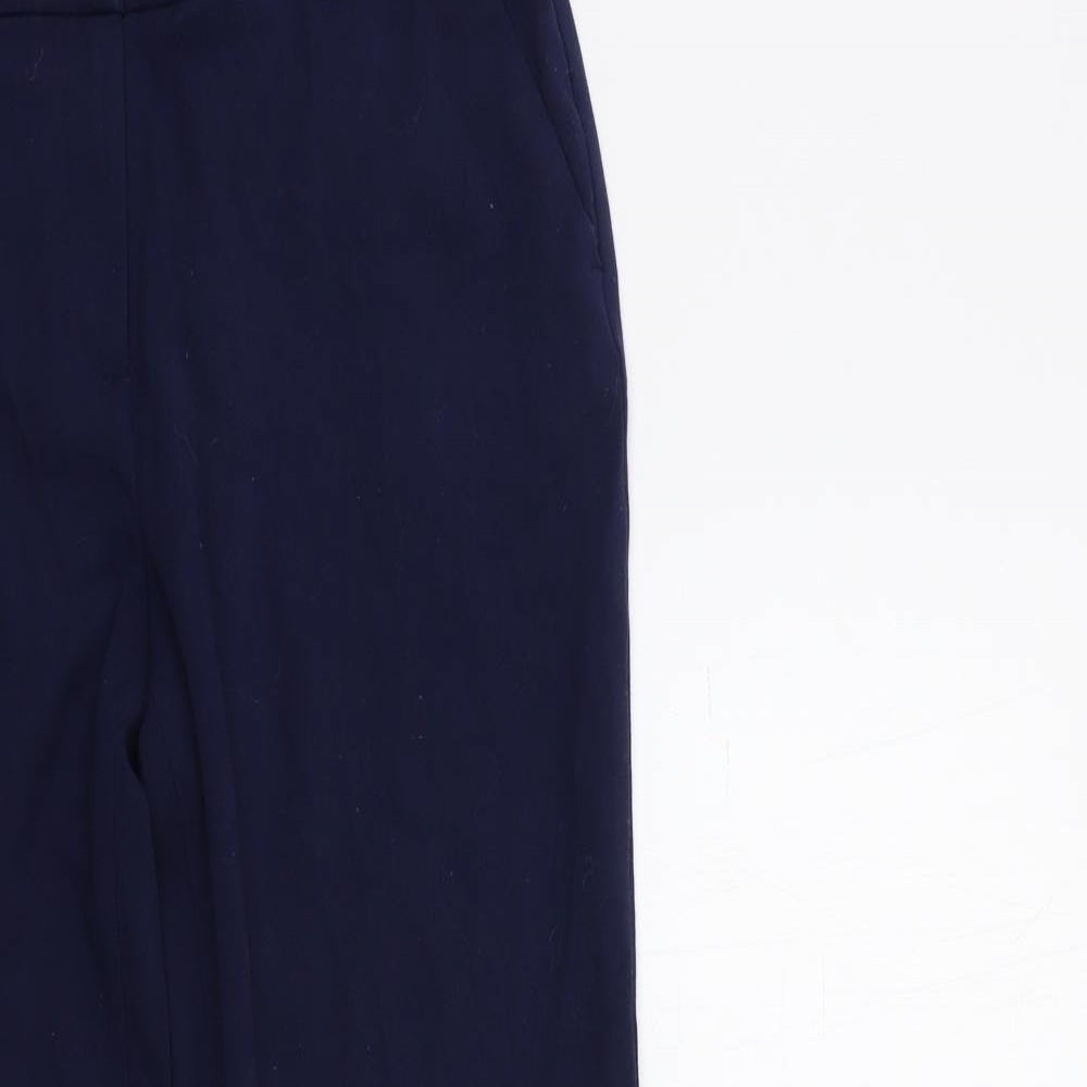Womens UK Size 10 Marks and Spencer Regular Fit  Blue Trousers