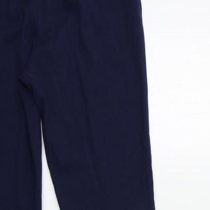 Womens UK Size 10 Marks and Spencer Regular Fit  Blue Trousers