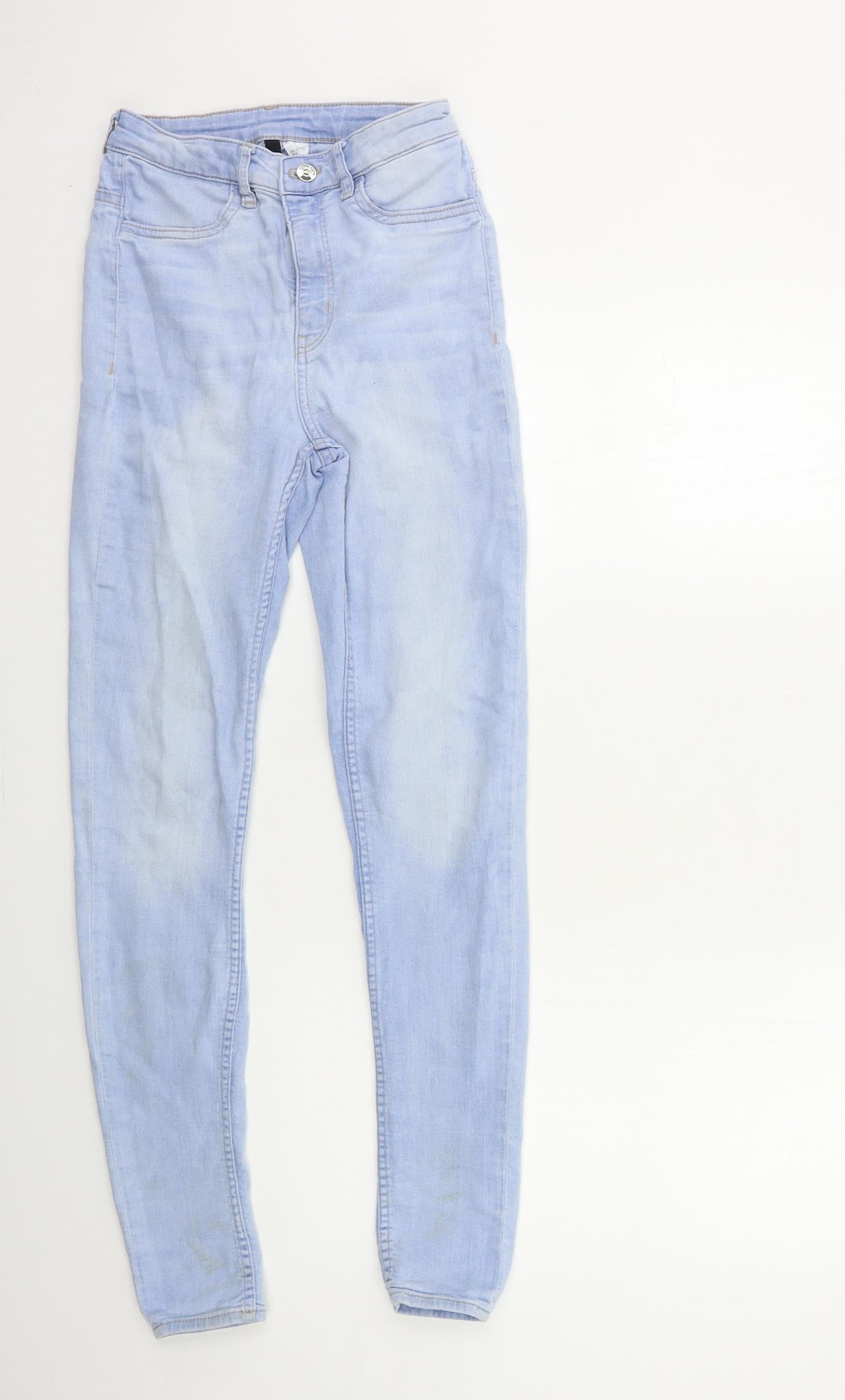 Womens UK Size 10 H&M Regular Fit Skinny Blue Jeans