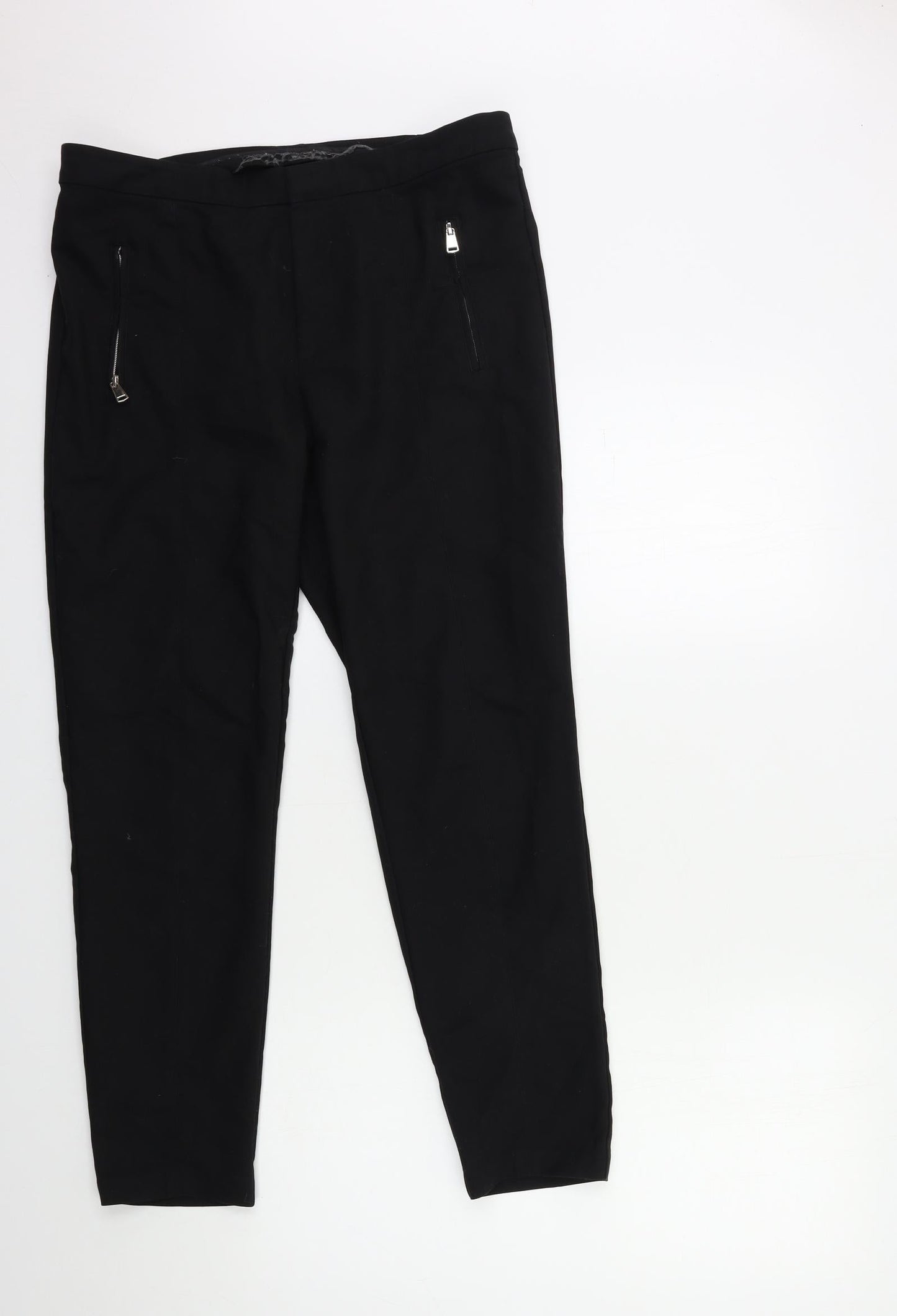 Womens UK Size 32 in Preworn Regular Fit  Black Trousers