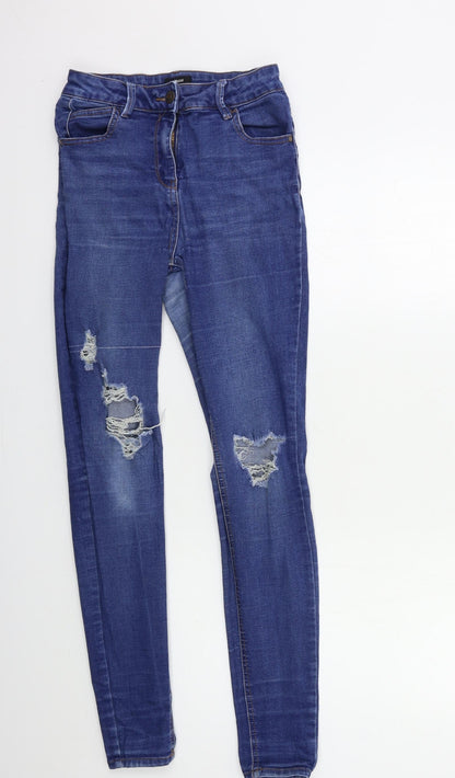 Matalan Womens Blue  Denim Skinny Jeans Size 10 L29 in