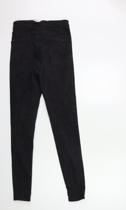 Denim & Co. Womens Black  Denim Skinny Jeans Size 10 L30 in
