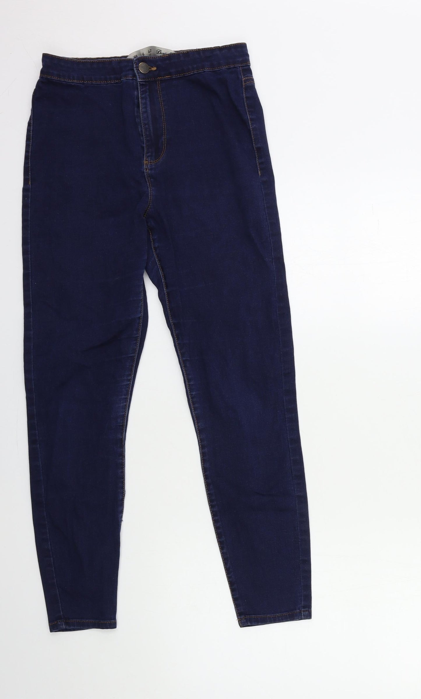 Denim & Co. Womens Blue  Denim Skinny Jeans Size 10 L25 in