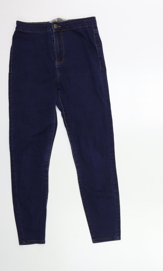 Denim & Co. Womens Blue  Denim Skinny Jeans Size 10 L25 in