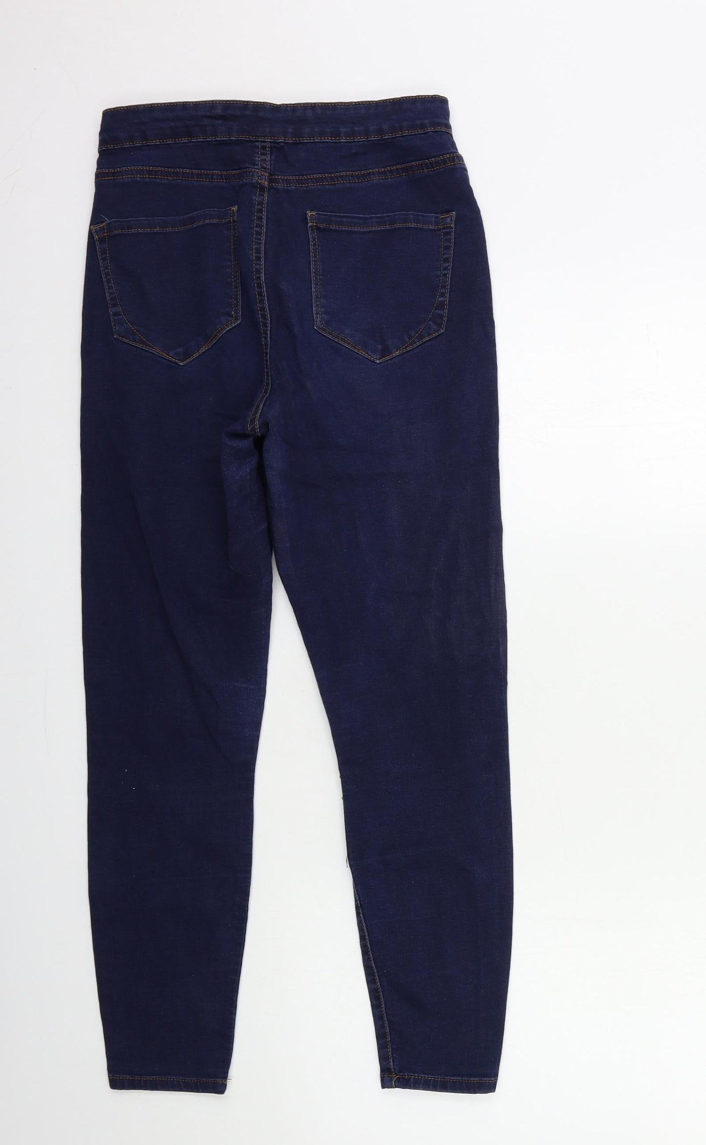 Denim & Co. Womens Blue  Denim Skinny Jeans Size 10 L25 in