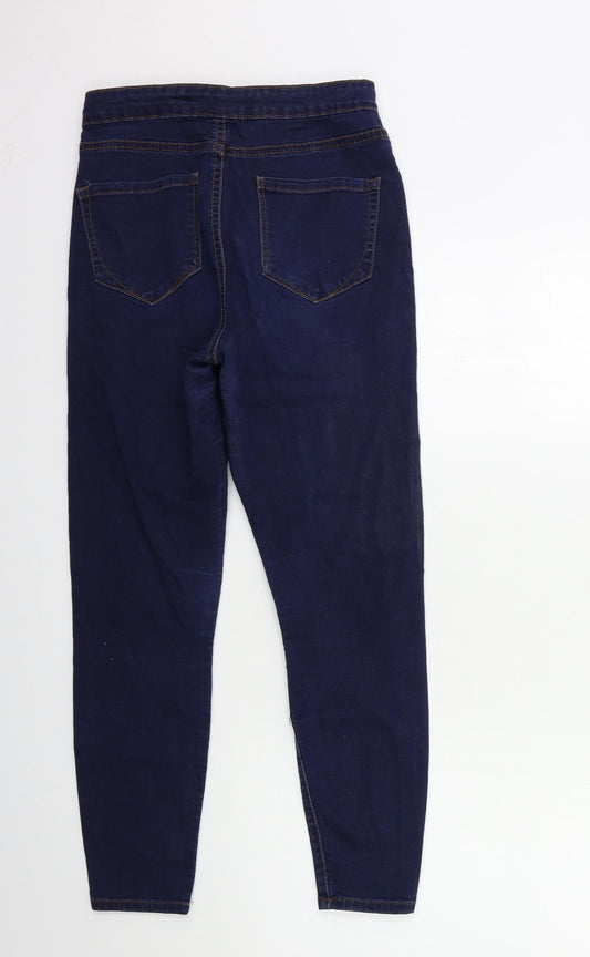 Denim & Co. Womens Blue  Denim Skinny Jeans Size 10 L25 in