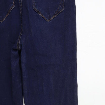 Denim & Co. Womens Blue  Denim Skinny Jeans Size 10 L25 in