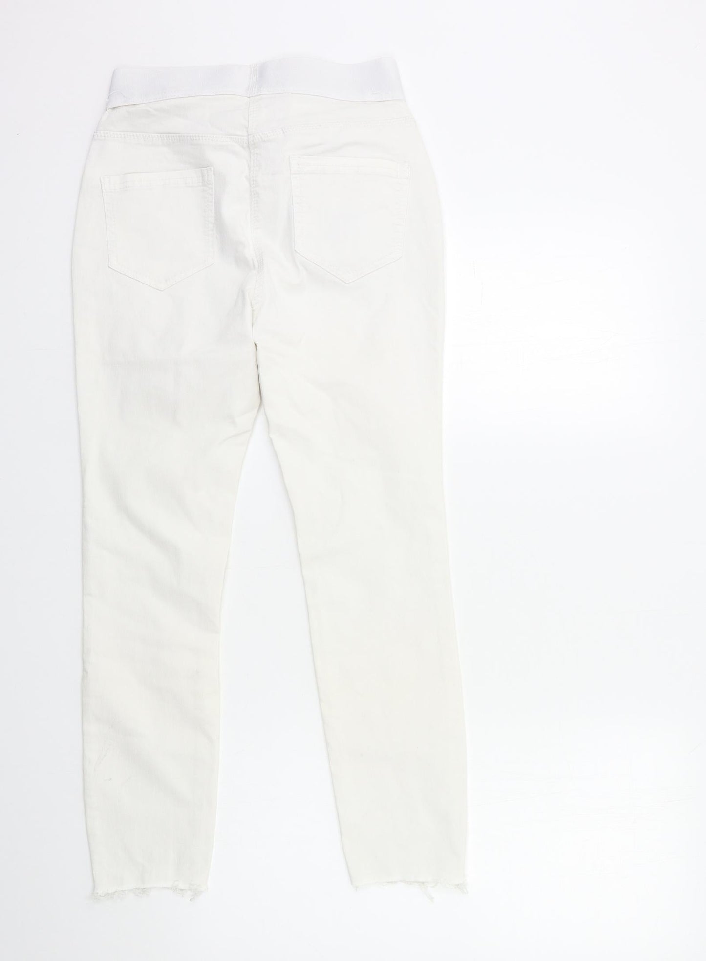 George Womens White  Denim Jegging Jeans Size 10 L25 in