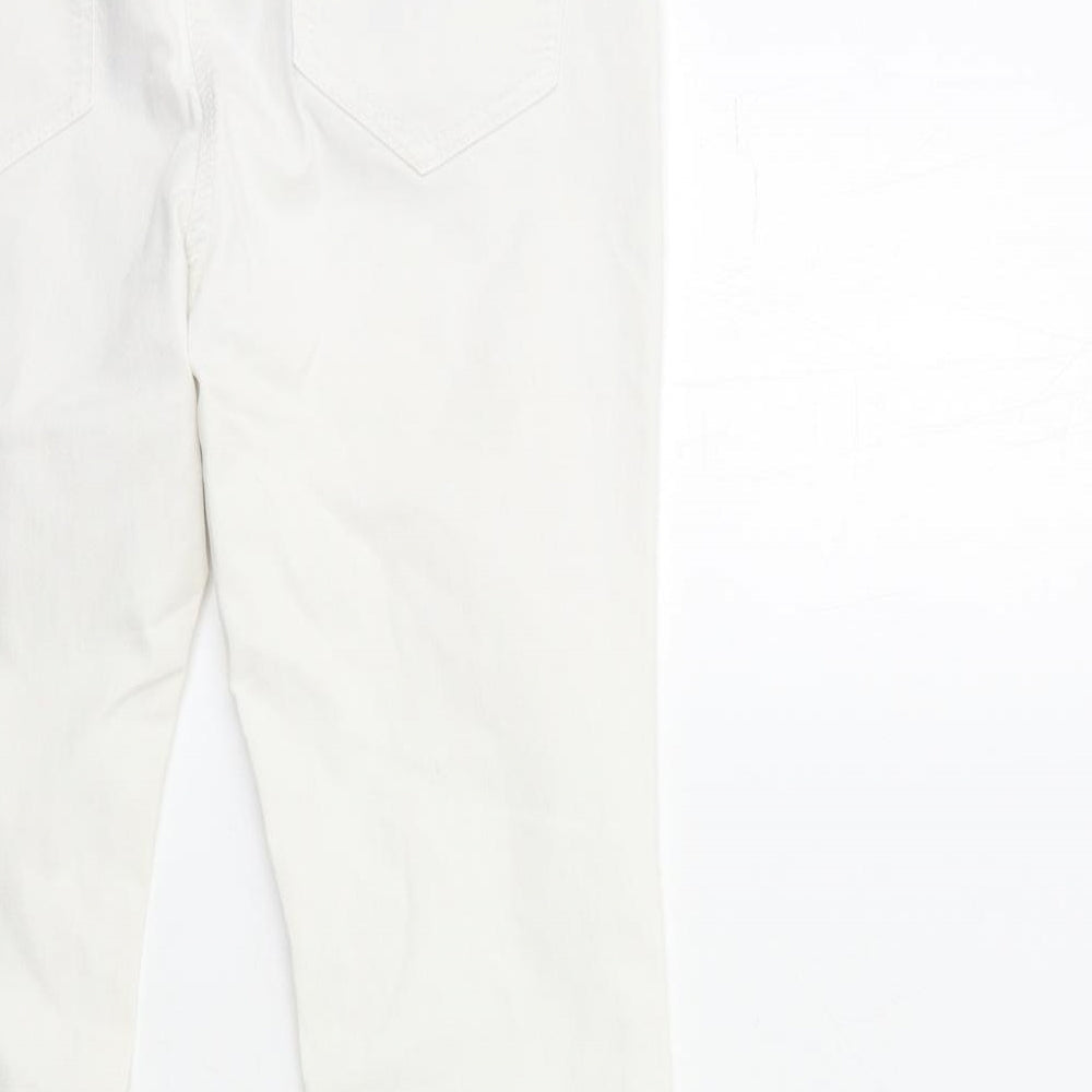 George Womens White  Denim Jegging Jeans Size 10 L25 in