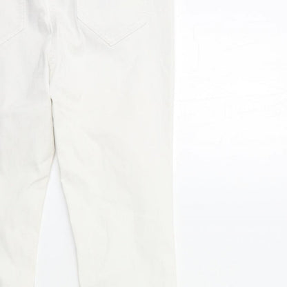 George Womens White  Denim Jegging Jeans Size 10 L25 in