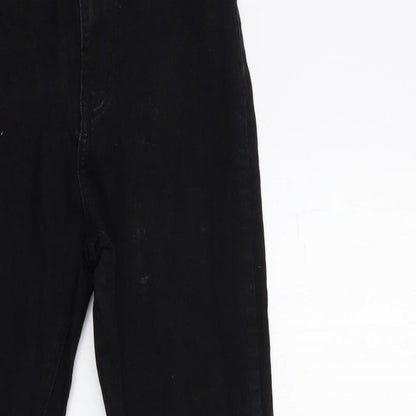 PRETTYLITTLETHING Womens Black  Denim Skinny Jeans Size 8 L28 in