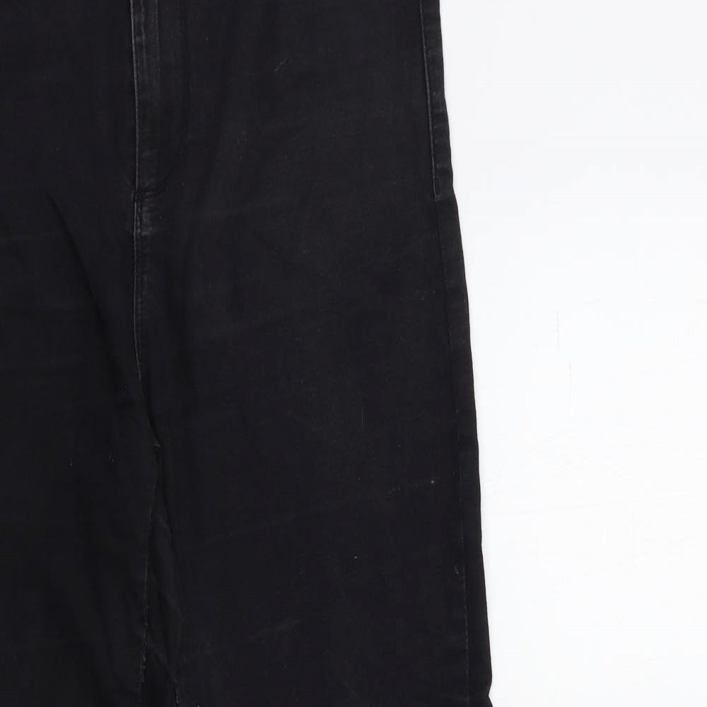 Denim & Co. Womens Black  Denim Skinny Jeans Size 14 L28 in