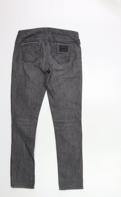 Preworn Womens Grey  Denim Skinny Jeans Size 27 in L29 in