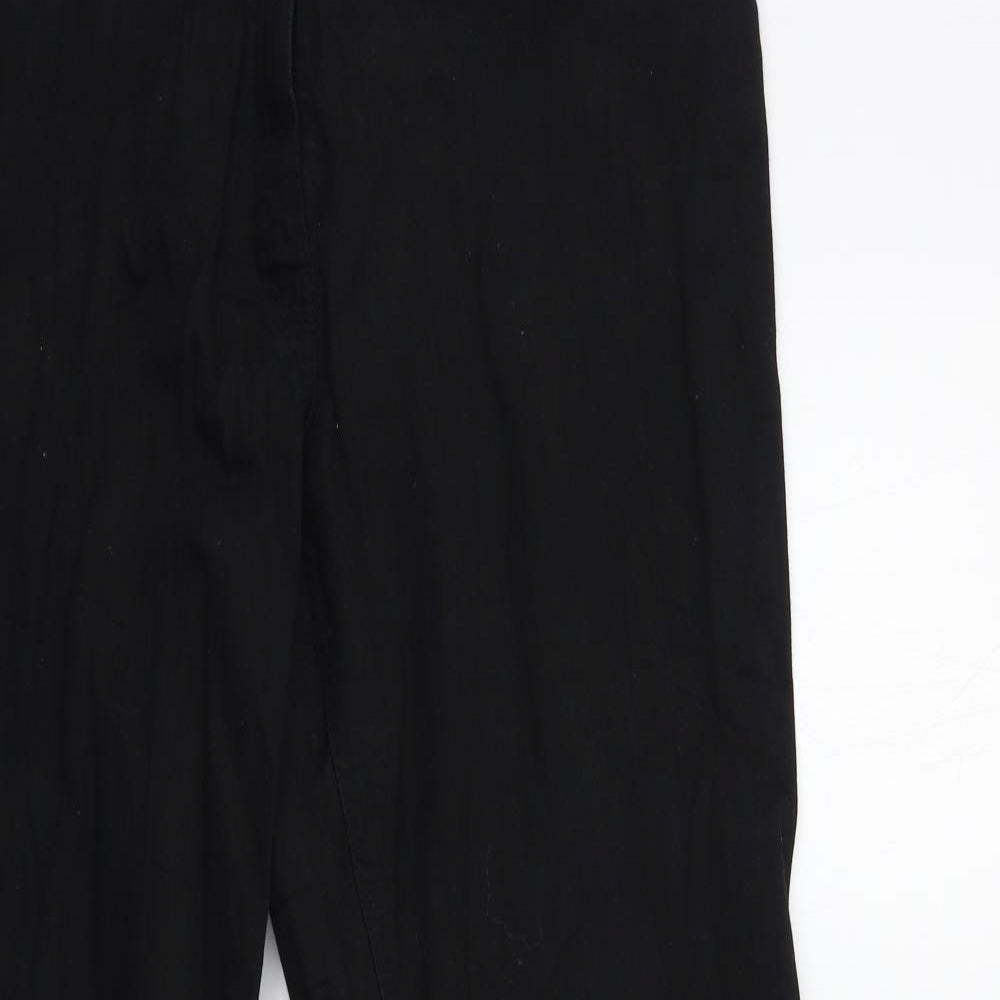 Womens UK Size 38 in Preworn Regular Fit Bootcut Black Jeans