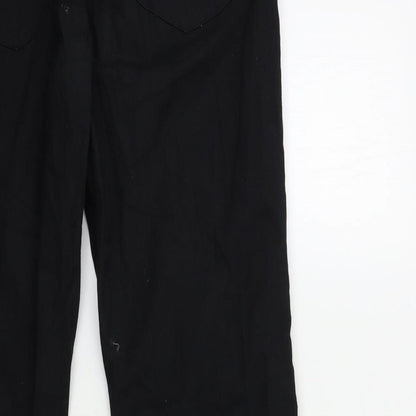 Womens UK Size 38 in Preworn Regular Fit Bootcut Black Jeans