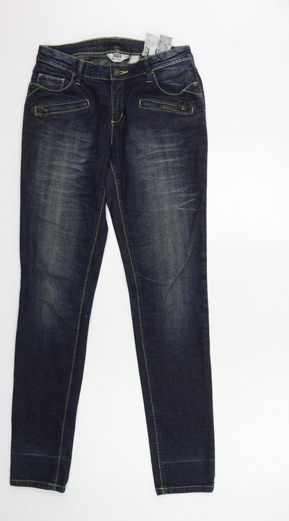 BPC  Womens Blue  Denim Skinny Jeans Size 10 L33.5 in