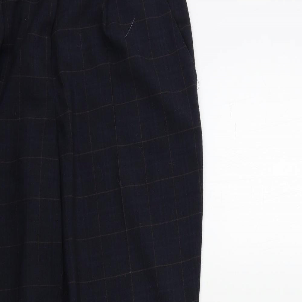 F&F Womens Blue Check  Trousers  Size 12 L27 in