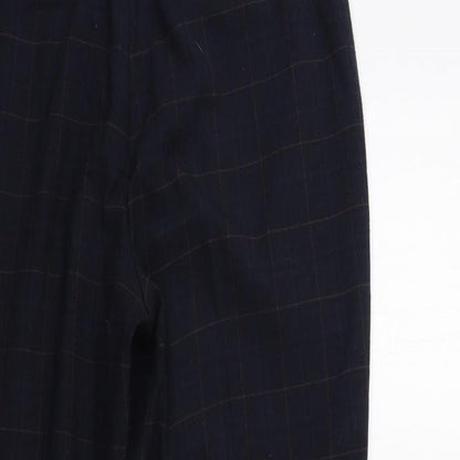 F&F Womens Blue Check  Trousers  Size 12 L27 in