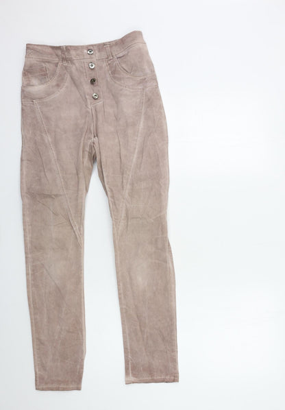 Womens UK Size 26 in Preworn Regular Fit Skinny Pink Jeans