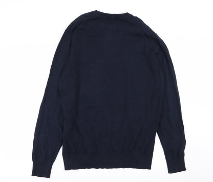 very man Mens Blue   Pullover Jumper Size L
