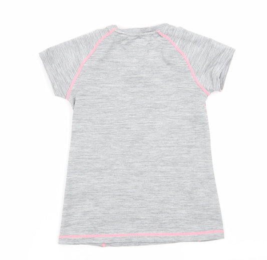 H&M Girls Grey   Basic T-Shirt Size 7-8 Years