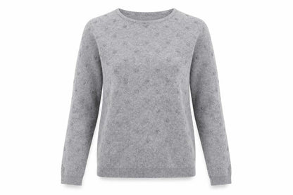 Womens UK Size S Mango Grey Pullover Jumper