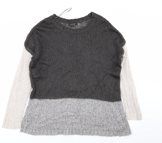 Topshop Womens Multicoloured   Pullover Jumper Size 10