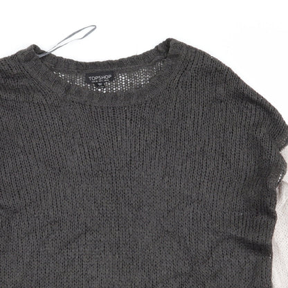 Topshop Womens Multicoloured   Pullover Jumper Size 10