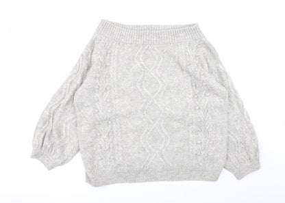 Asda George Womens Grey   Pullover Jumper Size L