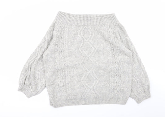 Asda George Womens Grey   Pullover Jumper Size L