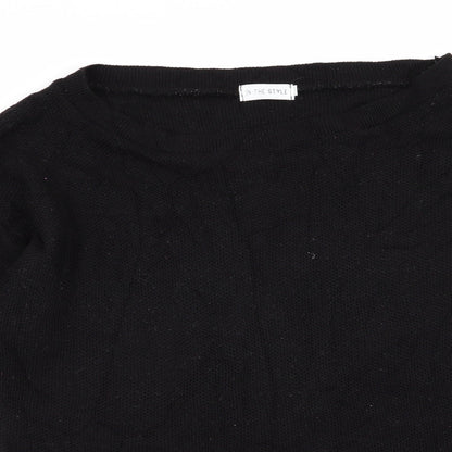 Womens UK Size 14 In the Style Black Pullover Jumper