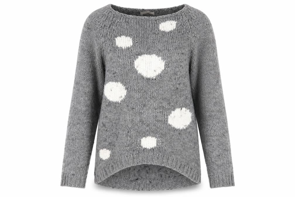 Womens UK Size 10 cocogio Grey Pullover Jumper