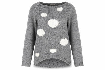 Womens UK Size 10 cocogio Grey Pullover Jumper