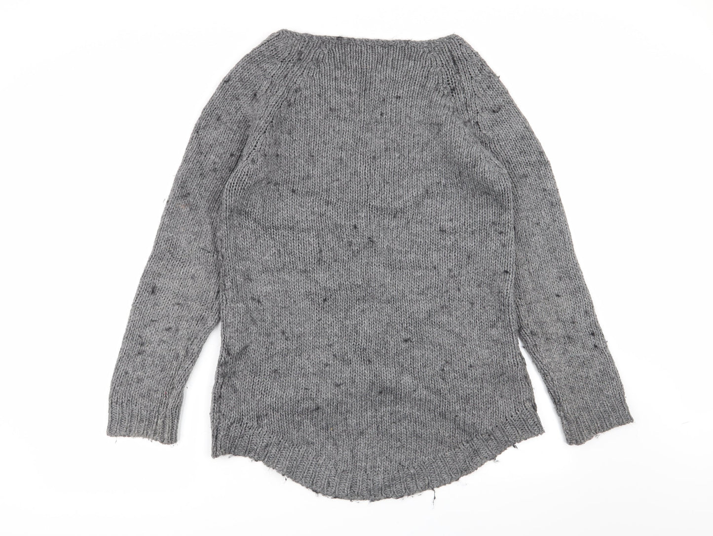 Womens UK Size 10 cocogio Grey Pullover Jumper