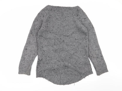 Womens UK Size 10 cocogio Grey Pullover Jumper