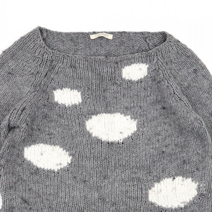 Womens UK Size 10 cocogio Grey Pullover Jumper
