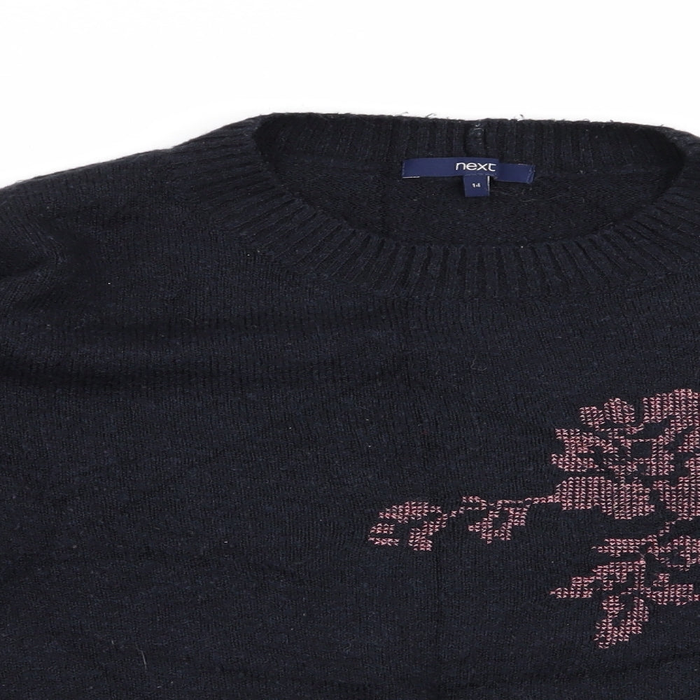 Womens UK Size 14 NEXT Blue Pullover Jumper